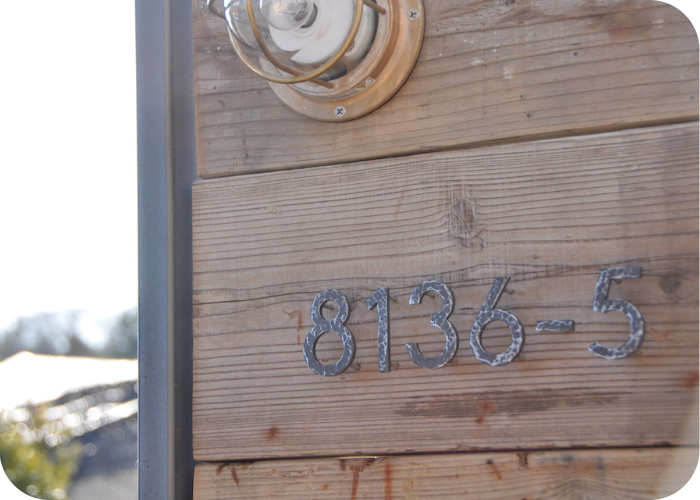 鉄文字表札 House Number コルメ（アイアンクラフトじんぱち ）