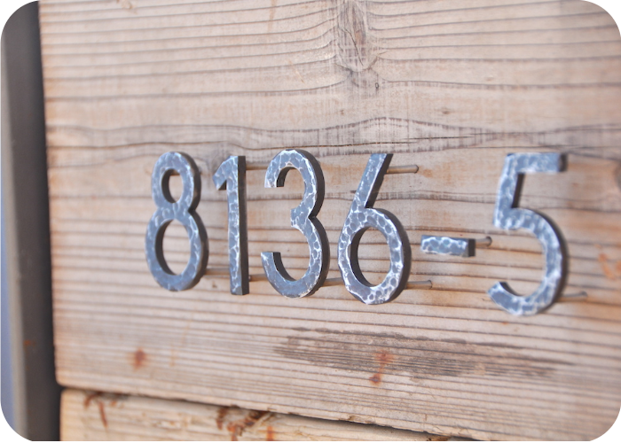 鉄文字表札 House Number コルメ（アイアンクラフトじんぱち ）